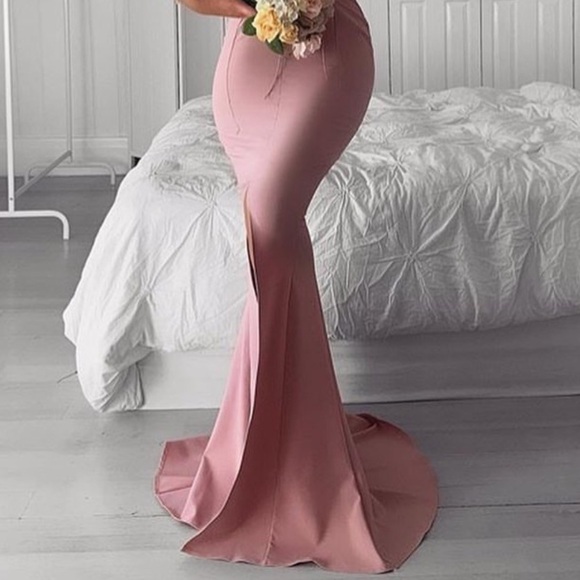 NOOKIE London Gown In Dusty Pink - Picture 3 of 7